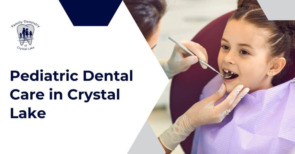 Crystal Lake Pediatric Dental Care: Building Healthy Smiles Early 26 Pediatric dentist smiling with child patient in dental chair